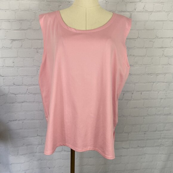 Susan Graver Tops - Susan Graver Style XL Pink Sleeveless Tank Top 90% Polyester 10% Spandex